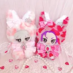 b59 ぬい服 12cm ちびぐるみ 着ぐるみ おすわり 悪魔の狼 セット