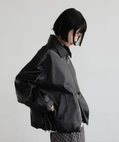 LOWRYS FARM レザーバルーンブルゾン 637617