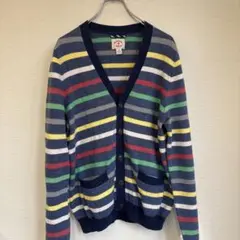 美品！ブルックスブラザーズ　マルチカラー　カーディガン　カシミヤ配合　M