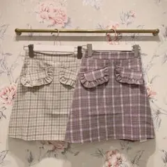 【evelyn】ポケットフリルスカート