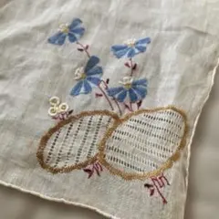 アンティーク　刺繍ハンカチ　クロス
