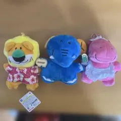 ギンビス たべっ子どうぶつ ライオン ゾウ カバ ぬいぐるみセット