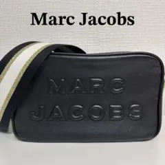 ◆美品◇【MARC JACOBS】レザー ショルダーバッグ ロゴ 斜め掛け 黒