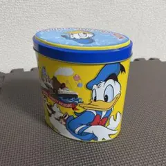 空き缶 ディズニー ドナルド ドナルドダック 楕円形 小物入れ チップ デール