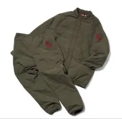 Hellrazer オリーブ キルティングパンツ