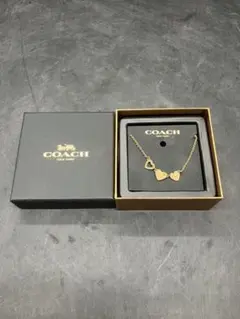 COACH ゴールド ハートネックレスのサムネイル