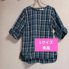 ANNA LUNA チェック柄 トップスLサイズ