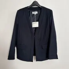 専用‼️未使用 Dessin デッサン ノーカラージャケット ネイビー 1