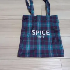 カルディ　スパイスバッグ トートバッグ　エコバッグ　チェック柄