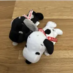 【新品未使用】スヌーピー ぬいぐるみ ストラップ 2個セット