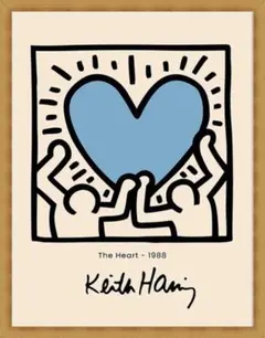 【送料無料！】キースヘリングポスター 黒額付きポスター】キース ヘリング36(新品)の通販 by ひふみRecords