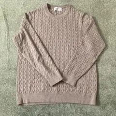 クーバルワーク　メンズ　ニット　ベージュ　XL