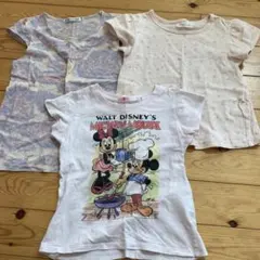 ユニクロ女の子Tシャツ3枚セット110