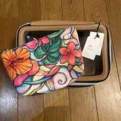 ColleenWilcox ポーチ 2点セット 南国 ハワイアン