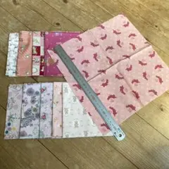 ピーターラビット柄生地　赤系