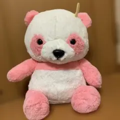 新品☆ ピンク パンダの赤ちゃん BIG 足が鳴る ぬいぐるみ クレーンゲームのサムネイル