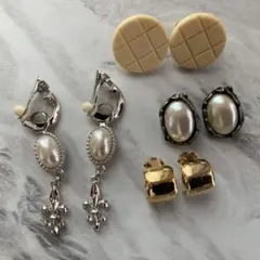 エレガントなフルール・ド・リスイヤリング などの4点セット