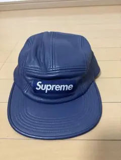 美品！SupremeシュプリームLeather Camp Capキャンプキャップ