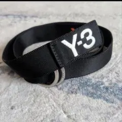 Y-3 ロゴ刺繍 ダブルリング ベルト ブラックのサムネイル