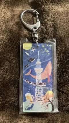 ストラップ 東京スカイツリー アート キーホルダー