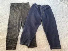 ユニクロHEATTECHレギンス80サイズとレギンス110サイズ2枚セット