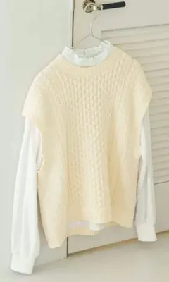 リブイン トップス＆ニットベスト 3L フェリシモ