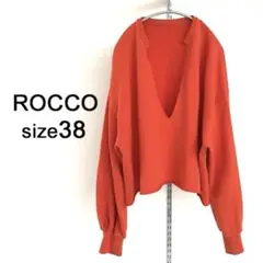 ROCCO スウェット 深V オレンジ