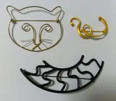 ブローチ3点セット