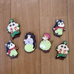 すき家 クレヨンしんちゃん ラバーマグネット ６個