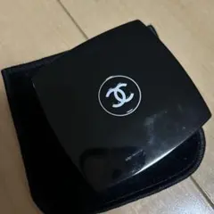 CHANEL ブラックミラー ポーチ付き