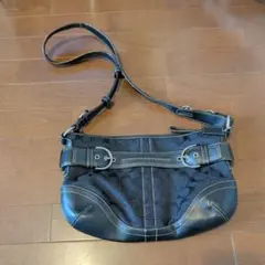 COACH ブラック ショルダーバッグ J05K-8K03 - メルカリ
