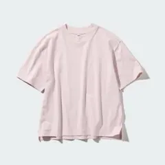 ユニクロ　レディース　エアリズムコットンT ピンク　XL 2024年モデル