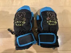 CROY KID'S キッズ用スキーグローブM 黒/青