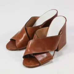 Maison Margiela 22 18SS レザー クロスストラップミュール