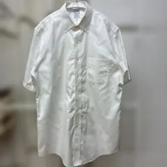 Brooks Brothers ホワイト 半袖シャツ コットン100% L