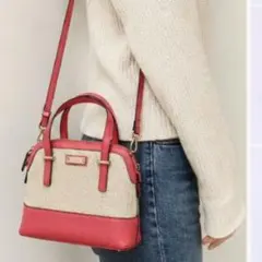 【美品】kate spade 2WAY かごバッグ ミニショルダー ハンドバッグ