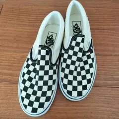 Vans チェッカーパターンスリッポン