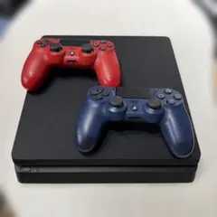 PlayStation 4 Slim 本体 + コントローラー2個