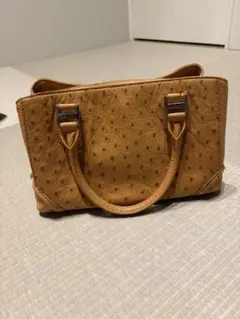 【未使用】GRES PARIS◆オーストリッチ ハンドバッグ ピンクJRA X-girl エックスガールFAUX LEATHER 2WAY BOSTON BAG バッグ 105234053007