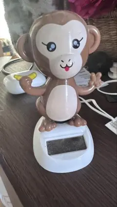 ソーラー 猿 置物