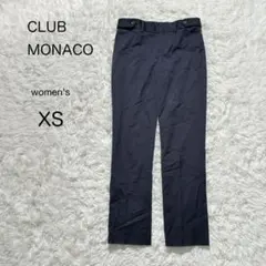【CLUB MONACO】ストレートパンツ 【XS】 紺 スラックス ネイビー