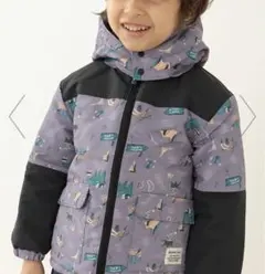 BEAMS mini リバーシブル プリント 中綿 ブルゾン