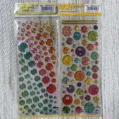 【2枚】ドロップシール ぷっくりぷくぷく キャンディシール 平成レトロ