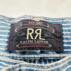【激レア】90s 初期 三ツ星 RRL ヒッコリー ショートパンツ USA製のサムネイル