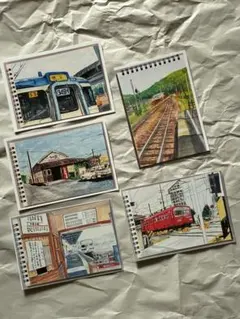 水彩画ポストカードセット 各５枚入り