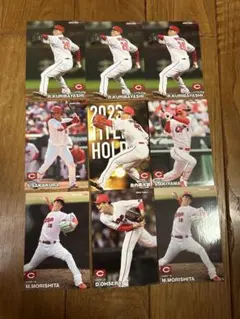 広島カープ9枚セット(2023・2024プロ野球チップス)