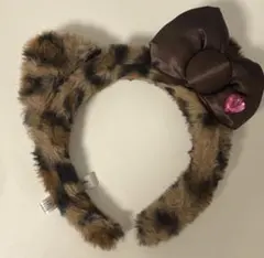 ユニバ キティ ヒョウ柄 カチューシャ