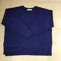 AMERICAN HOLIC Vネックニット ネイビー M
