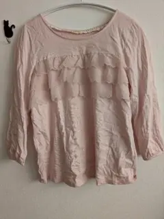 earth music & ecology ピンク 五分袖 トップス