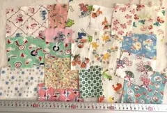 0923K ビンテージ　フィードサックセット　アヒル　クマ　ブタ　小鳥